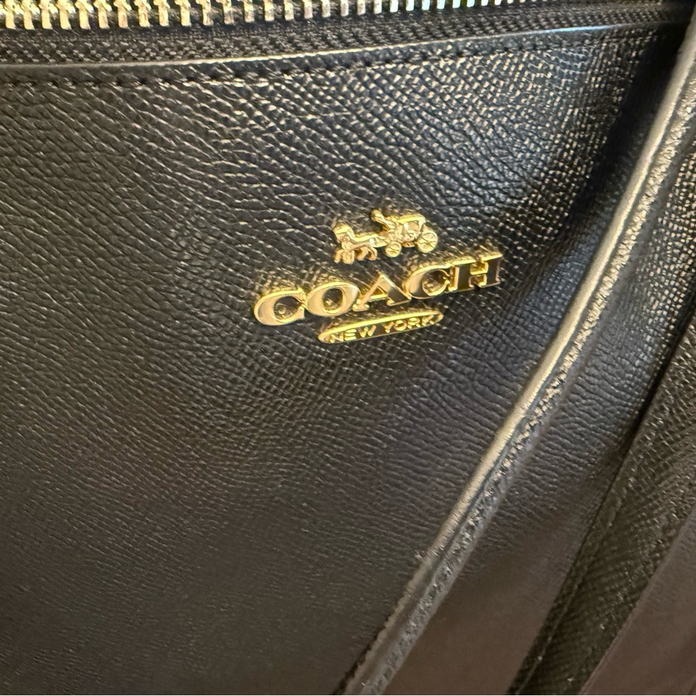 Coach Black Signature Ava Tote NWT - Picture 3 of 4
